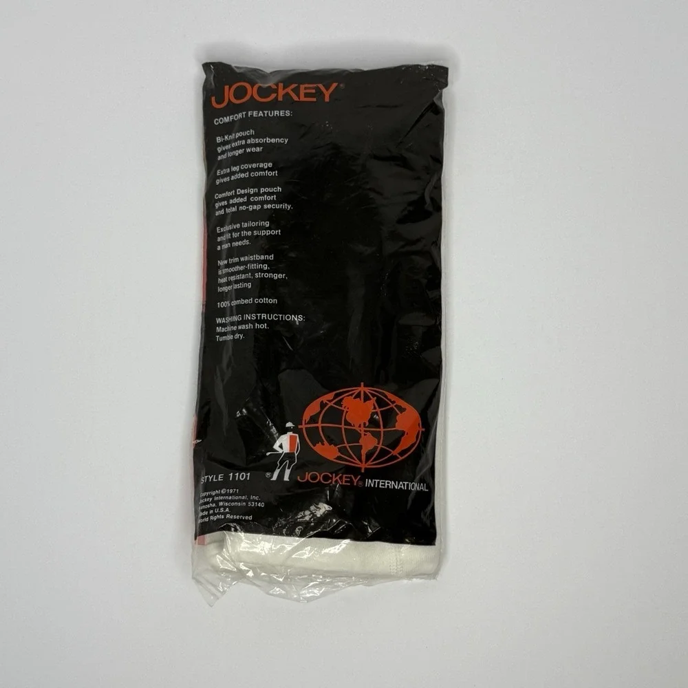 Vtg 1971 Jockey Midway Boxer Brief Style 1101 Size 44 NOS Single Pack